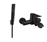 Mexen Pecos R72 grifo de bañera con juego de ducha, negro - 7273R72-70 3258 5907709197121