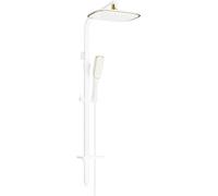 Mexen Q49 columna de ducha, blanca/dorada - 798494995-25 2444 5907709143128