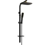 Mexen Q49 columna de ducha, negra/dorada - 798494995-75 2445 5907709143135