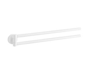 Mexen Remo doble toallero giratorio, blanco - 70507255-20 5010 5907709170308
