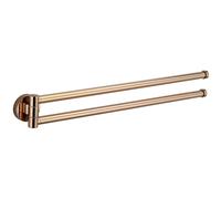 Mexen Remo doble toallero giratorio, oro rosa - 70507255-60 5011 5907709170315