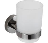 Mexen Remo vaso para cepillos de dientes, cromo negro - 7050738-73 89879 5905315740007