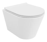 Mexen Rico inodoro Rimless con asiento de cierre lento slim, duroplast, blanco brillante - 30720500 4374 5907709114180