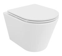 Mexen Rico taza de inodoro Rimless con asiento de cierre suave slim, duroplast, blanco brillo - 30720300 4369 5907709114104