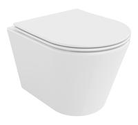 Mexen Rico taza de inodoro Rimless Tornado con asiento de cierre suave slim, duroplast, blanco brillo - 30720400T 61512 5905315577573