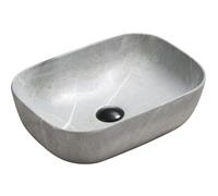 Mexen Rita lavabo sobre encimera 45 x 32 cm, piedra gris - 21084596 2313 5907709191006
