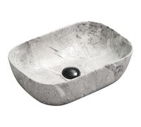 Mexen Rita lavabo sobre encimera 45 x 32 cm, piedra gris - 21084598 2310 5907709191020