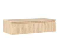 Mexen Rivel armario de baño bajo lavabo 100 cm con encimera, 1 cajón, estriado, roble - 91A20-10023-1-BFC81 81053 5905315474681