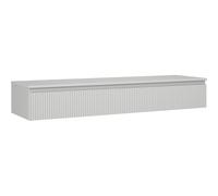 Mexen Rivel armario de baño bajo lavabo de 160 cm con encimera, 1 cajón, ranurado, gris mate - 91A20-16023-1-BFC62 81098 5905315474834