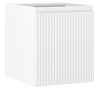 Mexen Rivel armario de baño bajo lavabo de 40 cm, 1 puerta, estriado, blanco mate - 91A21-04047-1-BF01 80207 5905315474100