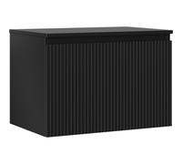 Mexen Rivel armario de baño de 70 cm con encimera, 1 cajón, acanalado, negro mate - 91A20-07047-1-BFC71 81181 5905315475039