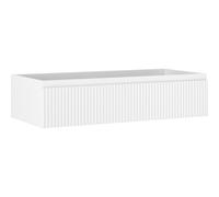 Mexen Rivel mueble de baño bajo lavabo 100 cm, 1 cajón, ranurado, blanco mate - 91A20-10023-1-BF01 79444 5905315472663