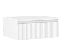 Mexen Rivel mueble de baño bajo lavabo 60 cm con encimera, 1 cajón, ranurado, blanco mate - 91A20-06023-1-BFC01 80946 5905315474407