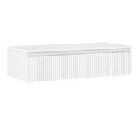Mexen Rivel mueble de baño bajo lavabo de 100 cm con encimera, 1 cajón, ranurado, blanco mate - 91A20-10023-1-BFC01 81033 5905315474643
