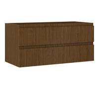 Mexen Rivel mueble de baño para lavabo 100 cm, 2 cajones, ranurado, nogal - 91A20-10047-2-BFF86 79760 5905315473790