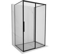Mexen Rox-3S cabina de ducha 3 paredes corredera derecha 155 x 85 cm, marco negro, negro - 8C2-155-085-70-70-3S-P 90515 5905315744357