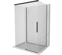 Mexen Rox-3S cabina de ducha de 3 lados corrediza 115 x 120 cm, transparente, negra - 8C2-115-120-70-00-3S 90038 5905315725073