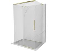 Mexen Rox-3S L cabina de ducha corrediza 3-paredes 100 x 90 cm, transparente, dorada - 8C2L-100-090-50-00-3S 87045 5905315756909