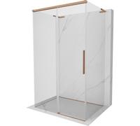 Mexen Rox-3S L cabina de ducha de 3 lados deslizante 160 x 90 cm, transparente, cobre cepillado - 8C2L-160-090-65-00-3S 87683 5905315761071