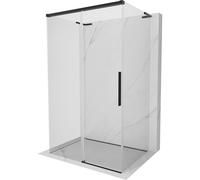 Mexen Rox-3S L cabina de ducha de 3 paredes corredera 120 x 75 cm, transparente, negra - 8C2L-120-075-70-00-3S 88001 5905315763242