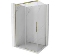 Mexen Rox cabina de ducha corredera 115 x 100 cm, transparente, dorada - 8C2-115-100-50-00 80937 5905315680044