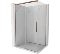 Mexen Rox cabina de ducha corredera 115 x 85 cm, transparente, oro rosa - 8C2-115-085-60-00 81803 5905315682291