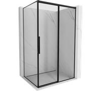 Mexen Rox cabina de ducha deslizante derecha 130 x 75 cm, marco negro, negro - 8C2-130-075-70-70-P 83583 5905315691477
