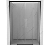 Mexen Rox Dúo de puertas de ducha correderas 140 cm, transparente, negro - 8C2-140-002-70-00 85332 5905315748317