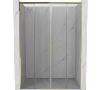 Mexen Rox Duo puertas de ducha correderas 160 cm, transparentes, doradas - 8C2-160-002-50-00 85283 5905315747983
