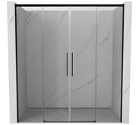 Mexen Rox Duo puertas de ducha correderas 170 cm, transparente, negro - 8C2-170-002-70-00 85347 5905315748348
