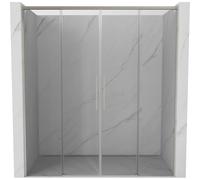 Mexen Rox Duo puertas de ducha correderas 180 cm, transparente, níquel cepillado - 8C2-180-002-97-00 85398 5905315748492