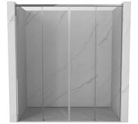 Mexen Rox Duo puertas de ducha correderas 190 cm, transparente, cromo - 8C2-190-002-01-00 85265 5905315747877