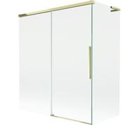 Mexen Rox L mampara de ducha de 2 paneles corredizos 140 + 70 x 150 cm, transparente, dorado - 8C9L-140-070-50-00 84754 5905315711533