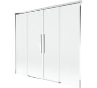 Mexen Rox mampara de baño corredera de 2 paneles 170 x 150 cm, transparente, cromo - 8C9-170-002-01-00 85425 5905315753014