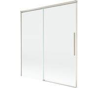 Mexen Rox mampara de ducha de 2 paneles correderos 150 x 150 cm, transparente, níquel cepillado - 8C9-150-001-97-00 85256 5905315707628