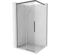 Mexen Rox panel de ducha Walk-in 95 x 200 cm, transparente 8 mm, gris metalizado cepillado - 8C2-095-003-66-00 86283 5905315699909