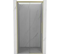 Mexen Rox puerta de ducha corredera 135 cm, transparente, dorado cepillado - 8C2-135-000-55-00 79635 5905315674357