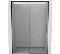 Mexen Rox puerta de ducha corredera 150 cm, transparente, negro - 8C2-150-000-70-00 80470 5905315674906