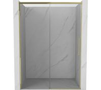 Mexen Rox puerta de ducha corredera de 160 cm, transparente, dorado - 8C2-160-000-50-00 79623 5905315674272