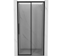 Mexen Rox puerta de ducha corredera derecha 100 cm, marco negro, negro - 8C2-100-000-70-70-P 80599 5905315675323
