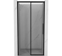 Mexen Rox puerta de ducha corredera izquierda 110 cm, marco negro, negro - 8C2-110-000-70-70-L 80557 5905315675217