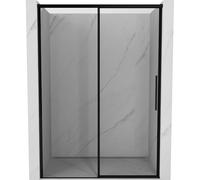 Mexen Rox puerta de ducha deslizante izquierda 160 cm, marco negro, negro - 8C2-160-000-70-70-L 80591 5905315675316
