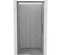 Mexen Rox puertas de ducha correderas 100 cm, transparente, gris pistola cepillado - 8C2-100-000-66-00 80009 5905315674678