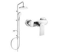 Mexen Royo Erik conjunto de ducha empotrado con rociador y grifo de ducha, cromo - 72240205-00 6073 5907709181571
