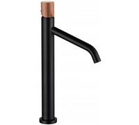 Mexen Rumba One grifo de lavabo alto, negro/oro rosado- 73511-76 4536 5907709109995