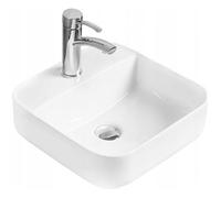 Mexen Silvia lavabo de sobreponer 39 x 39 cm, blanco - 21863900 1350 5907709191037