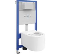 Mexen Sofia conjunto empotrado WC bastidor Fenix Slim con taza WC, blanco brillante - 6103354XX00 12997 5907709163478