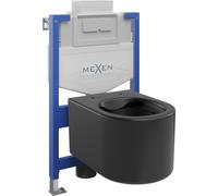 Mexen Sofia conjunto empotrado WC bastidor Fenix XS-U con inodoro, negro mate - 6853354XX85 13041 5907709163713