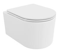 Mexen Sofia inodoro Rimless con asiento de cierre suave slim, duroplast, blanco brillo - 30540300 4342 5907709115958