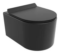 Mexen Sofia inodoro WC senza brida Tornado con tapa de cierre suave slim, duroplast, negro mate - 30540185T 61504 5905315577498